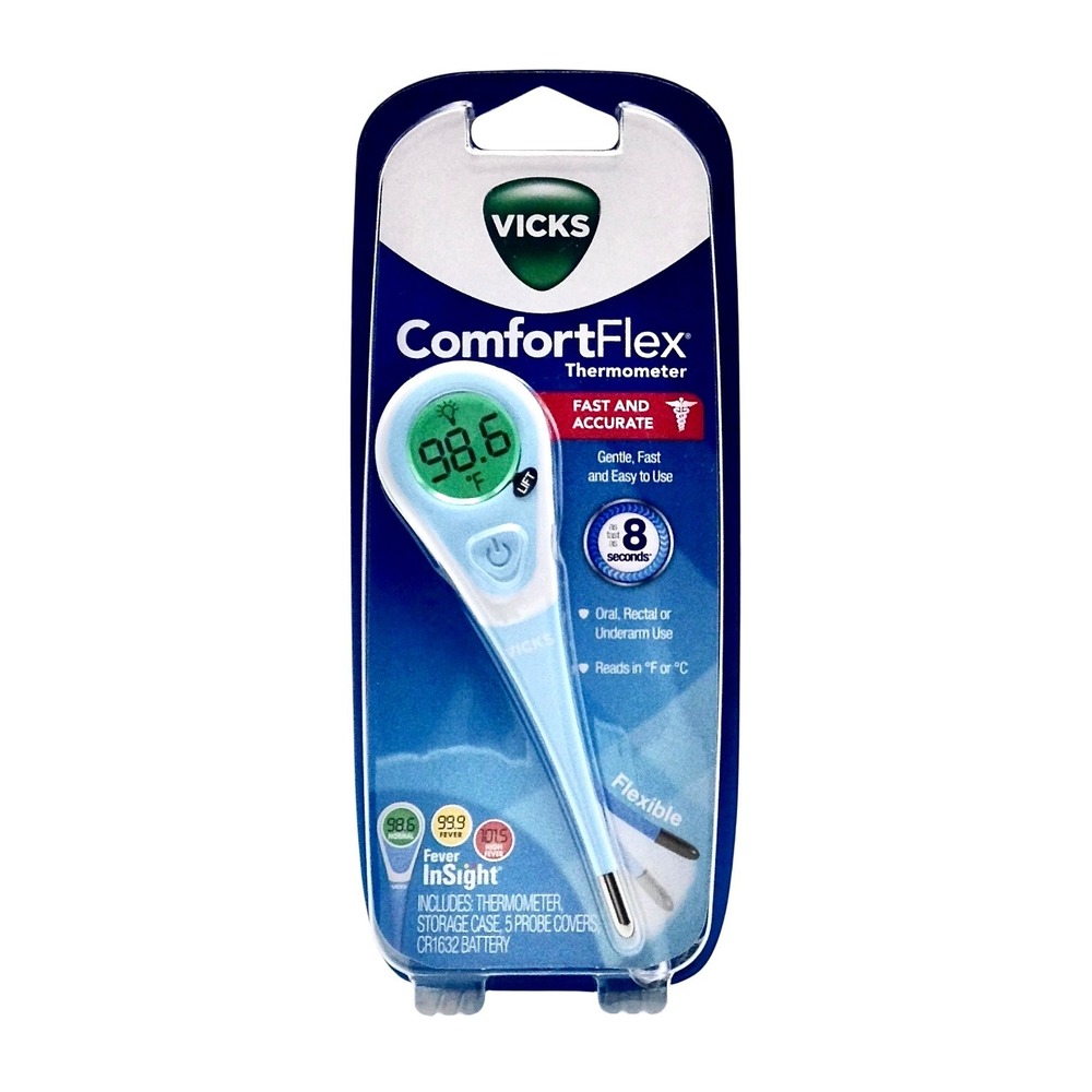 NEW Vicks ComfortFlex Digital Thermometer Fast Accurate 8 Second Read‎